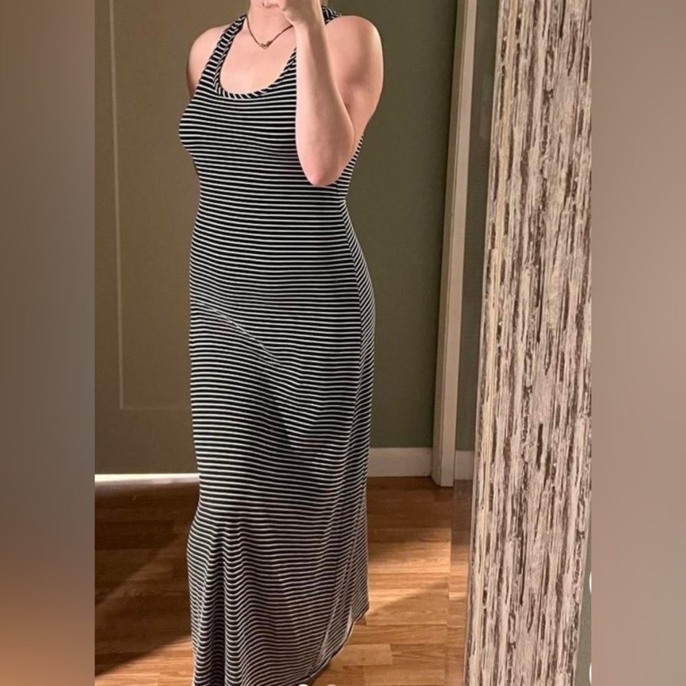 Malloy Striped Summer Sun Dress Size Medium